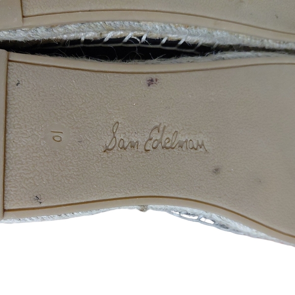 Sam Edelman Brown and Cream Espadrilles with Elegant Design - Picture 10 of 11